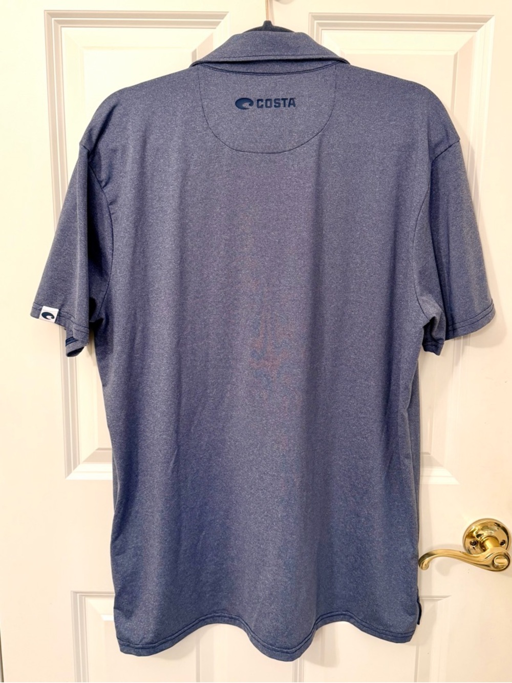 Costa Men's Short Sleeve Pocket Polo Blue Size L - Picture 5 of 5
